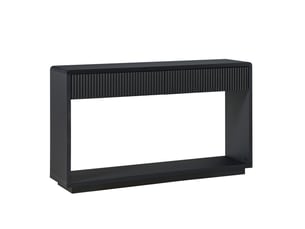 Console 2 tiroir(s) coloris noir BEAUNIV - longueur 150 cm - 150 cm