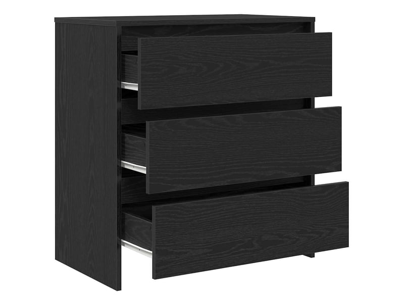  Buffet - bahut - meuble de rangement en chêne noir 70 x 41 x 75 cm bois d'ingénierie  - Conforama E