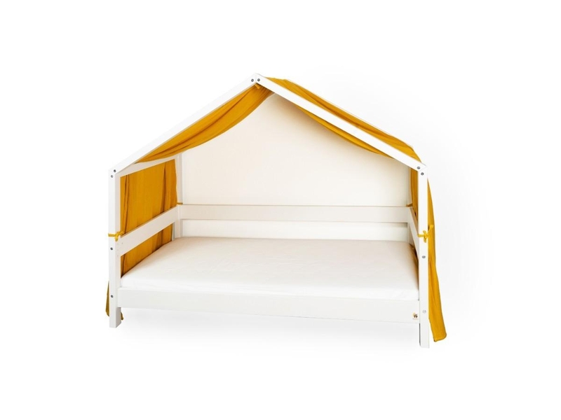 Yappymuslin - rideaux pour lit yappyhytte 75x360 cm - moutarde 4754010388585 - Conforama C