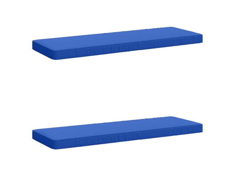  Lot de 2 coussins de banc, coussins d'assise vught 100 % polyester bleu royal cf57894  - Conforama A