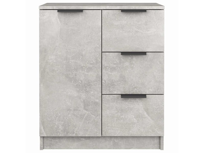  Buffet - bahut - meuble de rangement gris béton 60x30x70 cm bois d'ingénierie  - Conforama C
