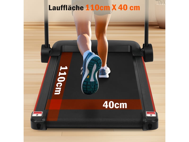  Tapis de course pliable 3 cv, 14 km/h, inclinaison 8 %, bluetooth, 120 kg  - Conforama D