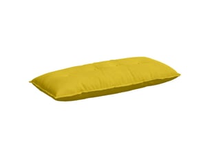 Coussin de dos, coussin de dossier jaune 120 x 50 cm tissu en velours côtelé cf54751