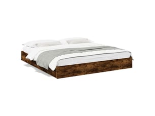 Lit 2 places 200x200 cm coloris marron