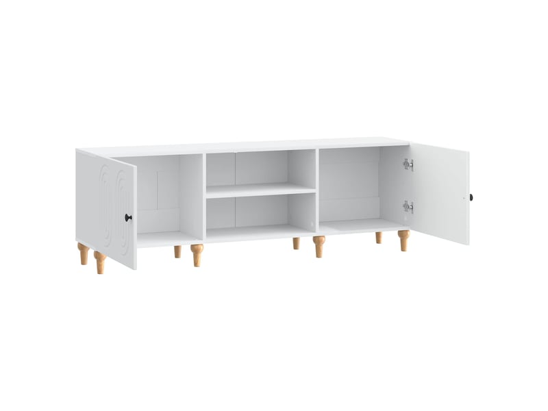  Meuble tv - banc tv - meuble de rangement blanc 150 x 31 x 50 cm bois d'ingénierie  - Conforama E