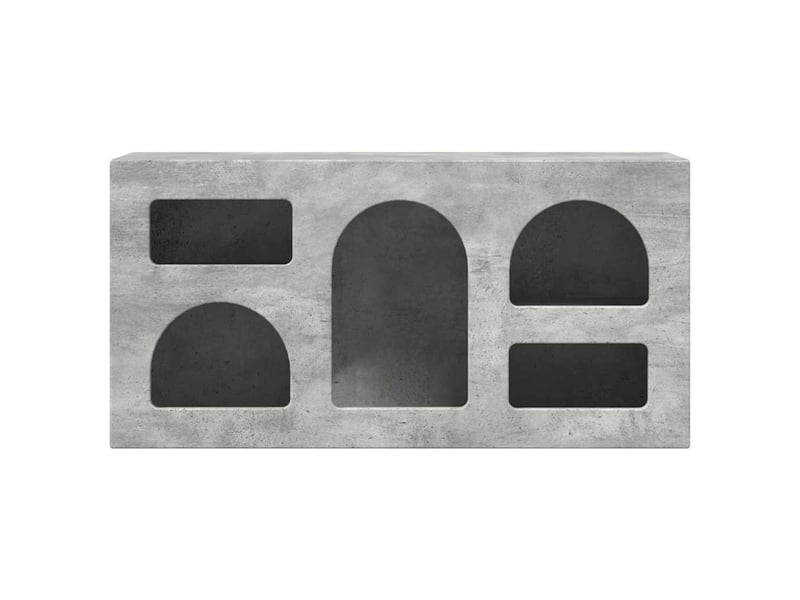  Meuble tv - banc tv - meuble de rangement elst 80 x 35 x 40 cm gris béton bois d'ingénierie  - Conforama E