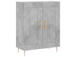 Buffet - bahut - meuble de rangement gris béton 69,5x34x90 cm bois d'ingénierie