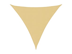 Voile d'ombrage - voile d'ombre - voile parasol sable 3x3x3 m 100 % polyester oxford