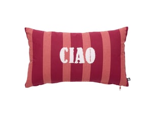 Coussin bichette rectangulaire 30x50cm rouge