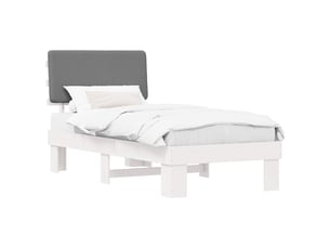 Lit simple 80x200 cm coloris gris