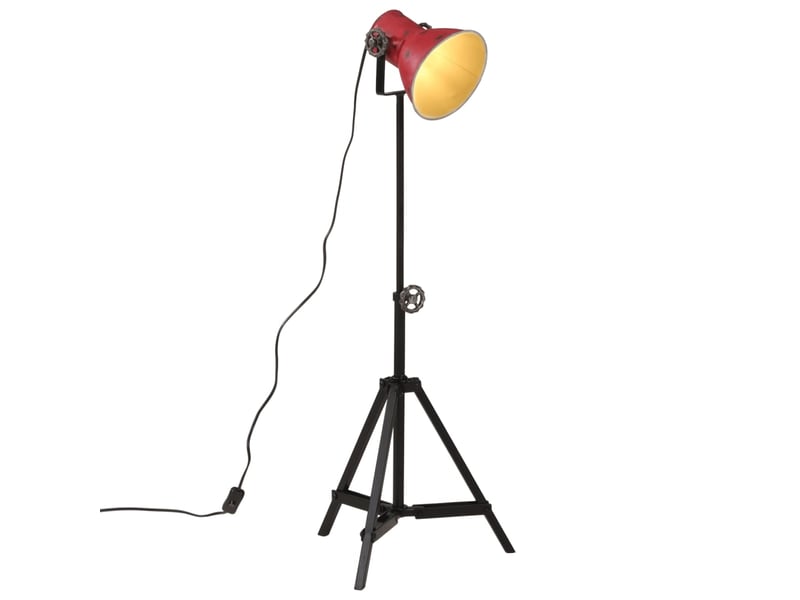  Lampadaire salon, lampe sur pied 25 w rouge délavé 35x35x6595 cm e27  - Conforama B