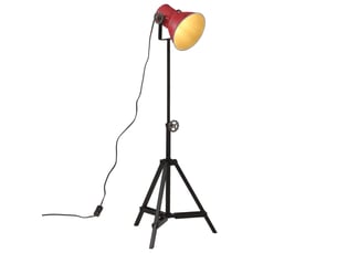 Lampadaire salon, lampe sur pied 25 w rouge délavé 35x35x6595 cm e27