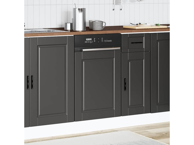  Panneau de lave-vaisselle noir 45x1,5x57cm  - Conforama C