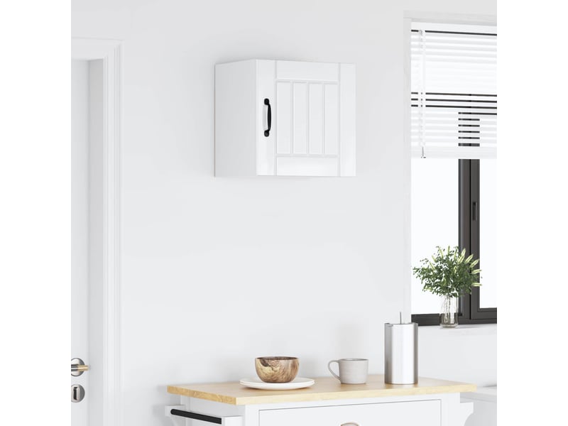 Meuble mural de cuisine, armoire de cuisine blanc brillant 40x31x40cm shl5651 - Conforama D