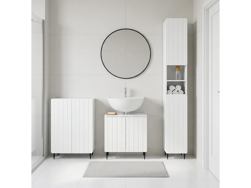  Ensemble de meuble de salle de bain 3 pièces zwolle cf63525  - Conforama B