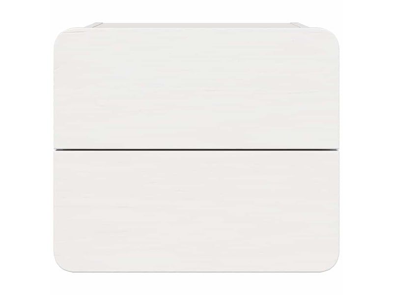  Table de chevet - cabinet de chevet - table de nuit blanc 39 x 34 x 33 cm bois de pin massif  - Conforama E