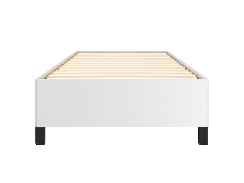  Lit simple- lit adulte -  cadre de lit sans matelas blanc 100x200 cm similicuir  - Conforama D