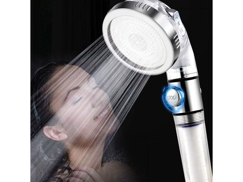 Enowelir pommeau de douche haute pression avec filtre anticalcaire, pommeau de douche universel à économie d'eau pour salle de bain - Conforama D