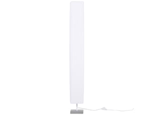 Lampadaire moderne, lampadaire de salon, tissu, 14 × 14 × 120 cm, blanc