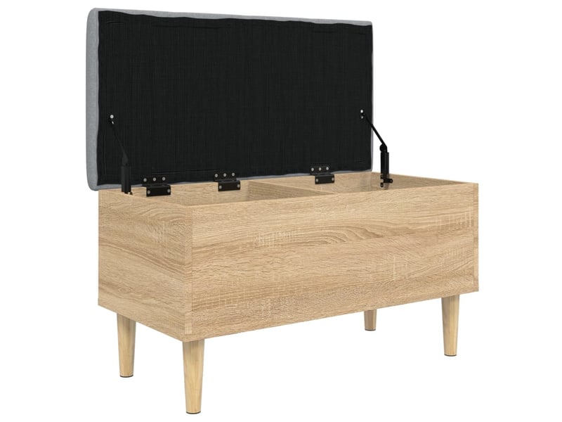  Banc chambre, banc de rangement chêne sonoma 82x42x46 cm bois d'ingénierie  - Conforama D