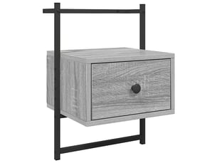 Table de chevet - cabinet de chevet - table de nuit murale sonoma gris 35x30x51cm bois d'ingénierie