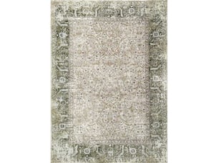Tapis vintage - oran 333 vert - 200x290 cm
