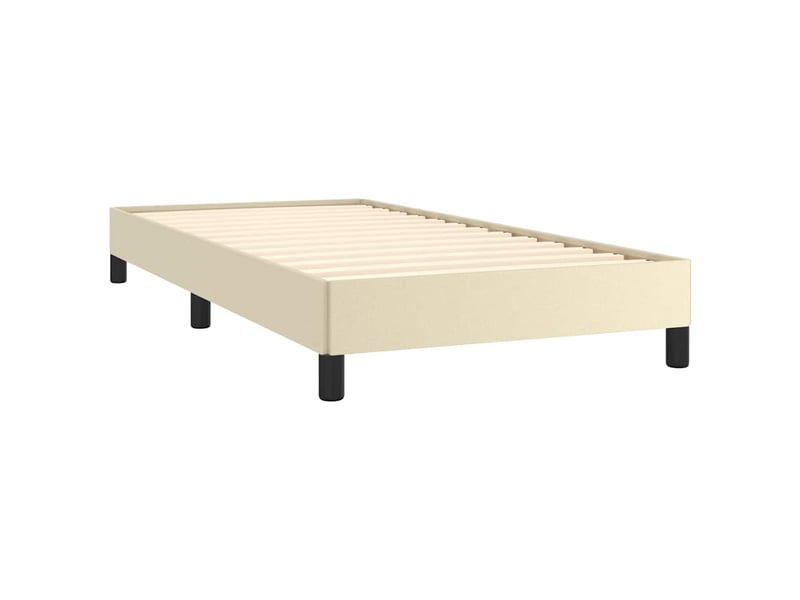  Lit simple- lit adulte -  cadre de lit sans matelas crème 100x200 cm similicuir  - Conforama C