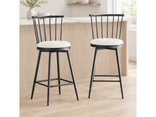 tabouret de bar <strong>STILVORA</strong> - blanc hauteur d'assise 59 cm vendu Par 4