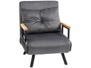 Fauteuil convertible  PANGIVO Tissu bicolore