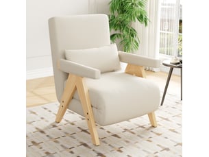 Fauteuil convertible CRAVDOM Tissu beige