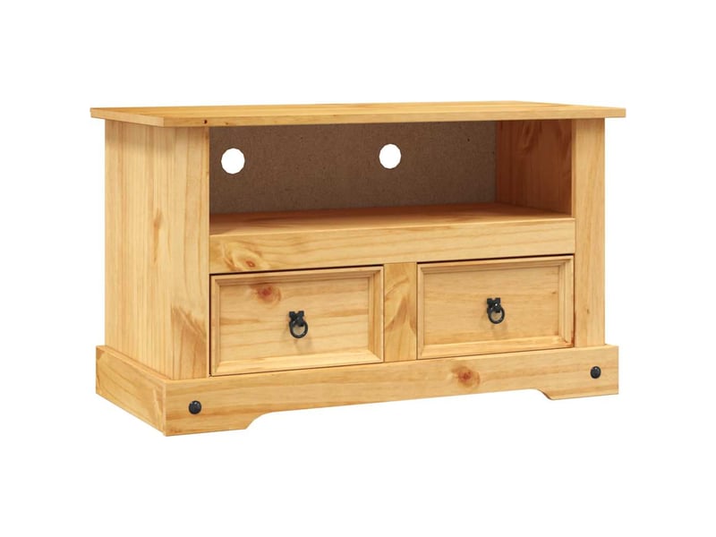  Meuble tv - banc tv - meuble de rangement gamme corona pin mexicain 91x43x56 cm  - Conforama A