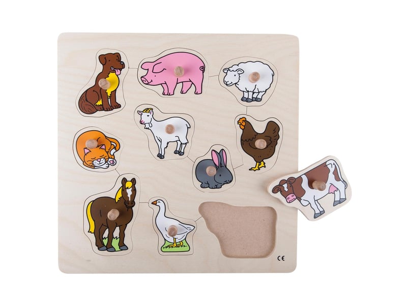  Educo animaux de ferme  10 pièces de puzzle 8719924041021 - Conforama C