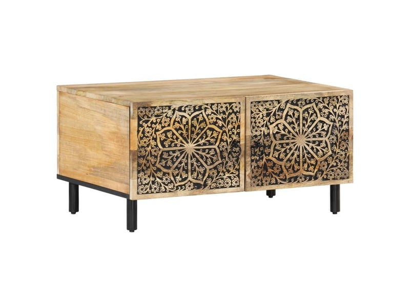  Table basse | table d'appoint salon 80x50x40 cm bois de manguier massif  - Conforama A