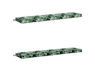 Lot de 2 coussins de banc, coussins d'assise soest 100 % polyester cf56895