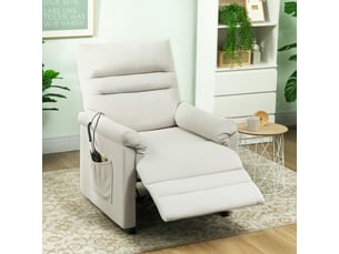 Fauteuil fixe  HOMCOM Tissu beige