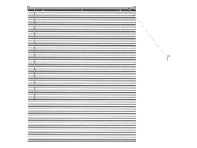 Store vénitien, store de fenêtre argenté 130 x 100 cm 25 mm aluminium cf47539 - Conforama A