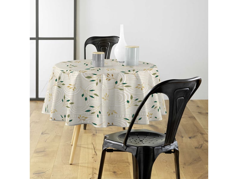  Nappe antitache ronde ambel 180cm naturel  - Conforama E
