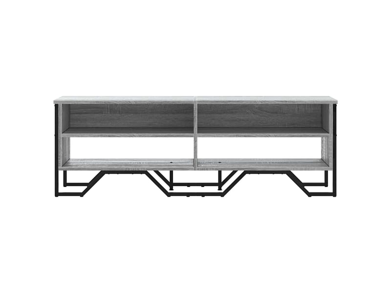  Meuble tv - banc tv - meuble de rangement sonoma gris 122x34x41 cm bois d'ingénierie  - Conforama D