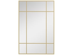 Miroir rectangulaire de porte coloris doré <strong></strong>  <strong></strong> - 90 cm x 2 cm