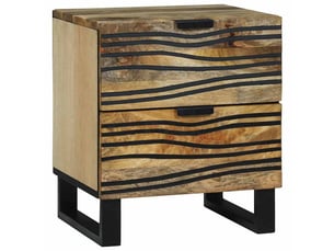 Table de chevet étroite, table de nuit naturel 40 x 33 x 46 cm bois d'ingénierie shl5111