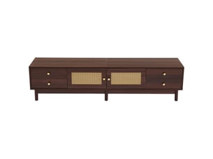 Meuble tv coloris marron 180 cm <strong>KORFEE</strong> <strong></strong>
