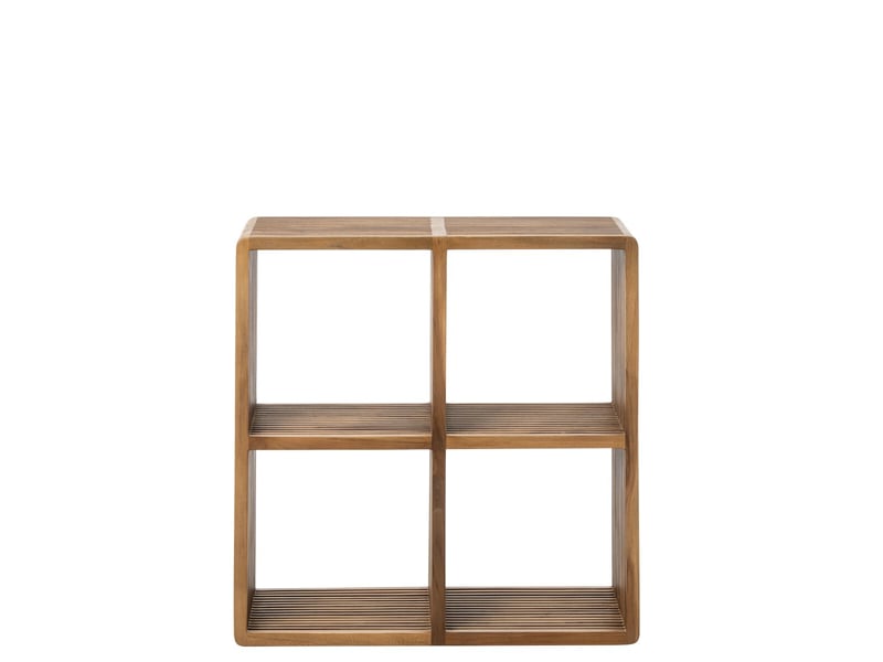  Étagère 4 cases en bois lars 80cm naturel  - Conforama B