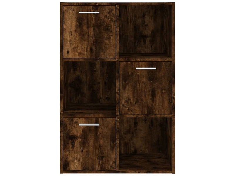  Armoire de rangement bureau chêne fumé 60x29,5x90 cm  - Conforama C