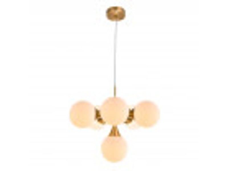  Fabrilamp frey, suspension, moderne, 6 x e14, doré, 43-110 x 44 x 44 cm 142896029 - Conforama D