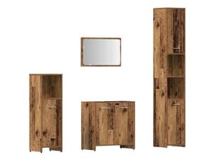 Ensemble de meubles salle de bain 4 pcs bois d'ingénierie cf63962