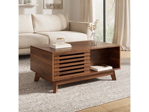 Table basse  coloris bois foncé SOGEU 