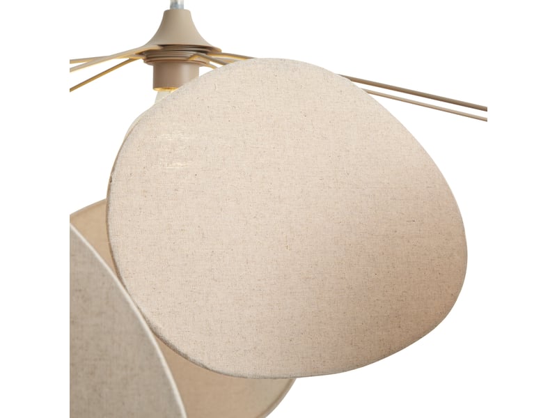  Japandi hanglamp beige 95cm - organica  - Conforama D