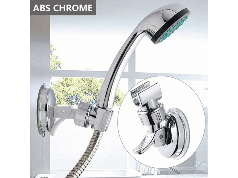  Support de douche à main remplaçable, support de douche à ventouse rotatif à 360° (base à ventouse)  - Conforama C