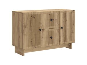 Buffet - bahut - meuble de rangement chêne artisanal 89 x 34,5 x 60 cm bois d'ingénierie
