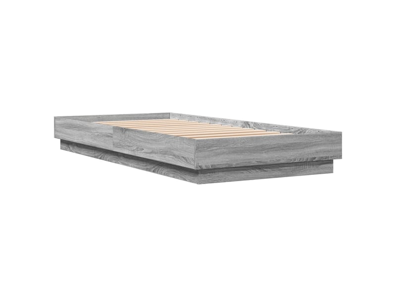  Lit simple- lit adulte -  cadre de lit sans matelas sonoma gris 90x200 cm  - Conforama B